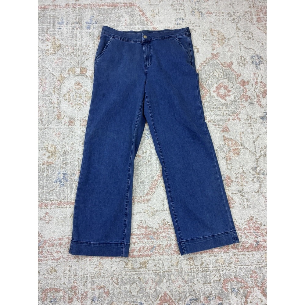 Denim & Co. Signature High Rise Wide Leg Jeans Size 16 Indie, Streetwear